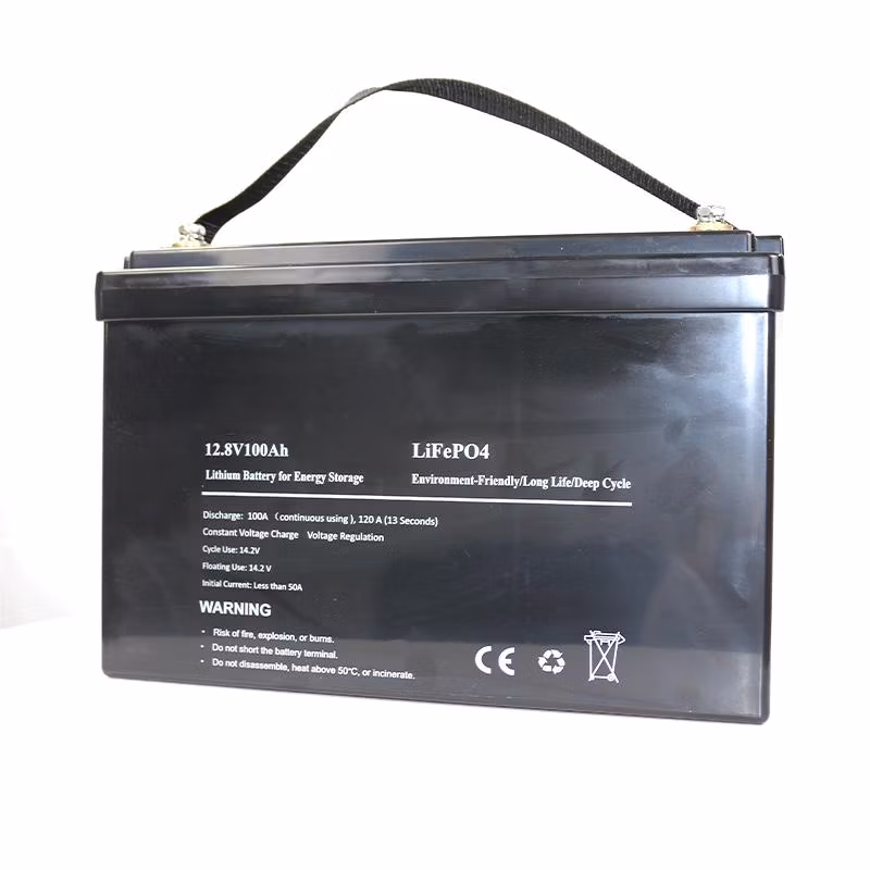 12V Rechargeable LiFePO4 RV Car Homeuse Lithium Iron Li-ion Solar Power Battery 12.8V 50ah 100ah 200ah Energy Storage Grade a Cell Battery EMS BMS Rack Battery