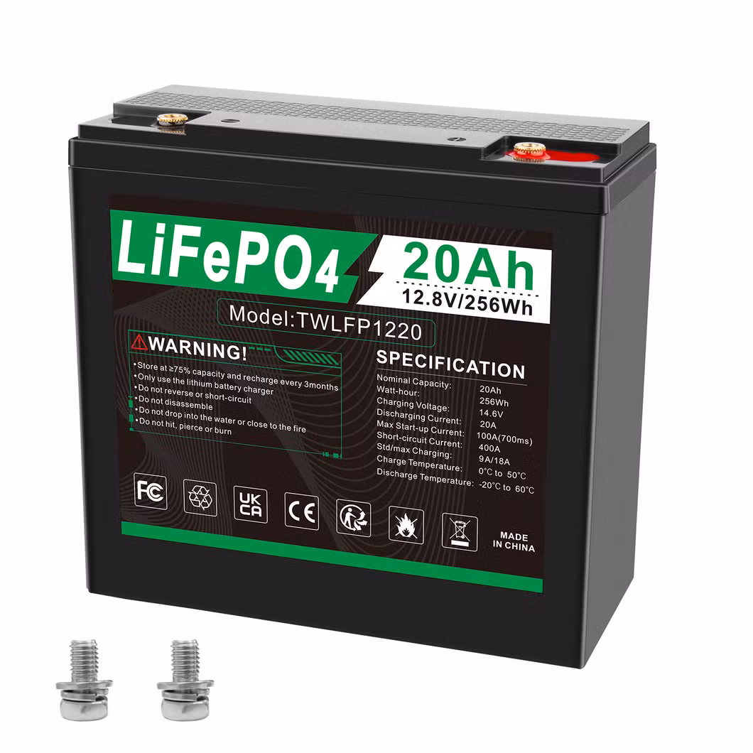 Hot Selling Rechargeable LiFePO4 Battery 12.8V 20ah 256wh Power Station for ATV UTV Motorcycle Snowmobile Tractor Scooter Golf Cars