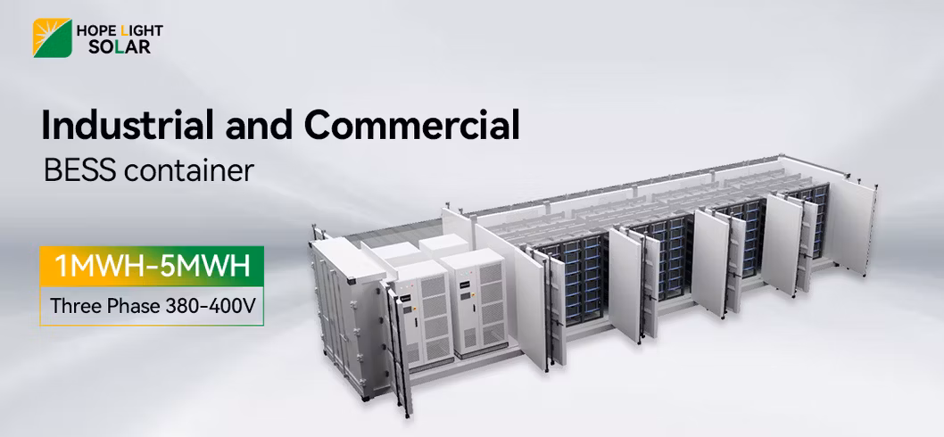 Solar Energy Storage 200kwh 300kwh Lithium Battery Backup System Bess Container System