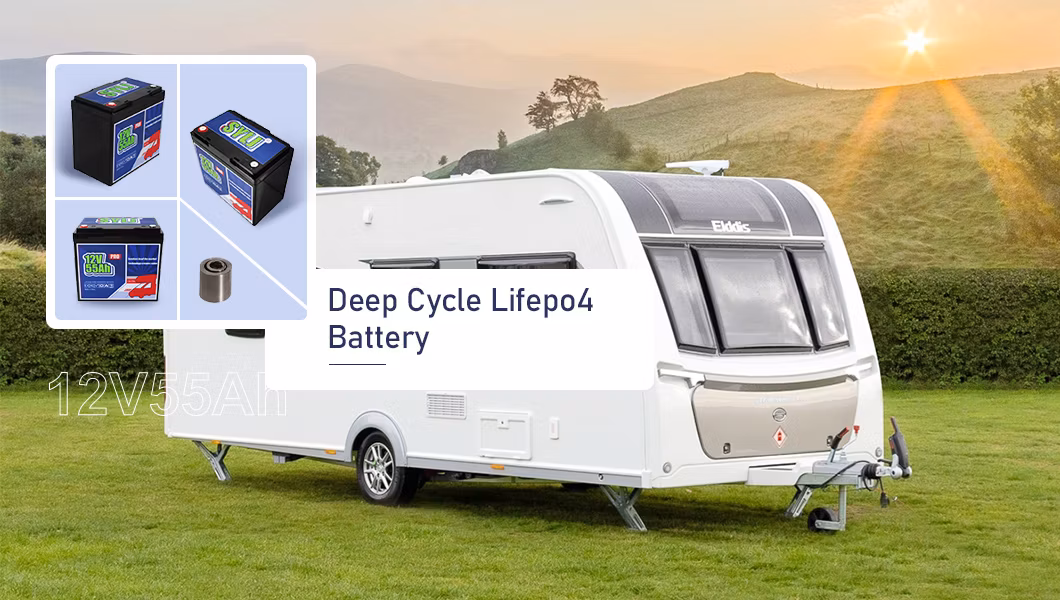 High-Performance 12V 55ah Deep Cycle Battery for Marine Use