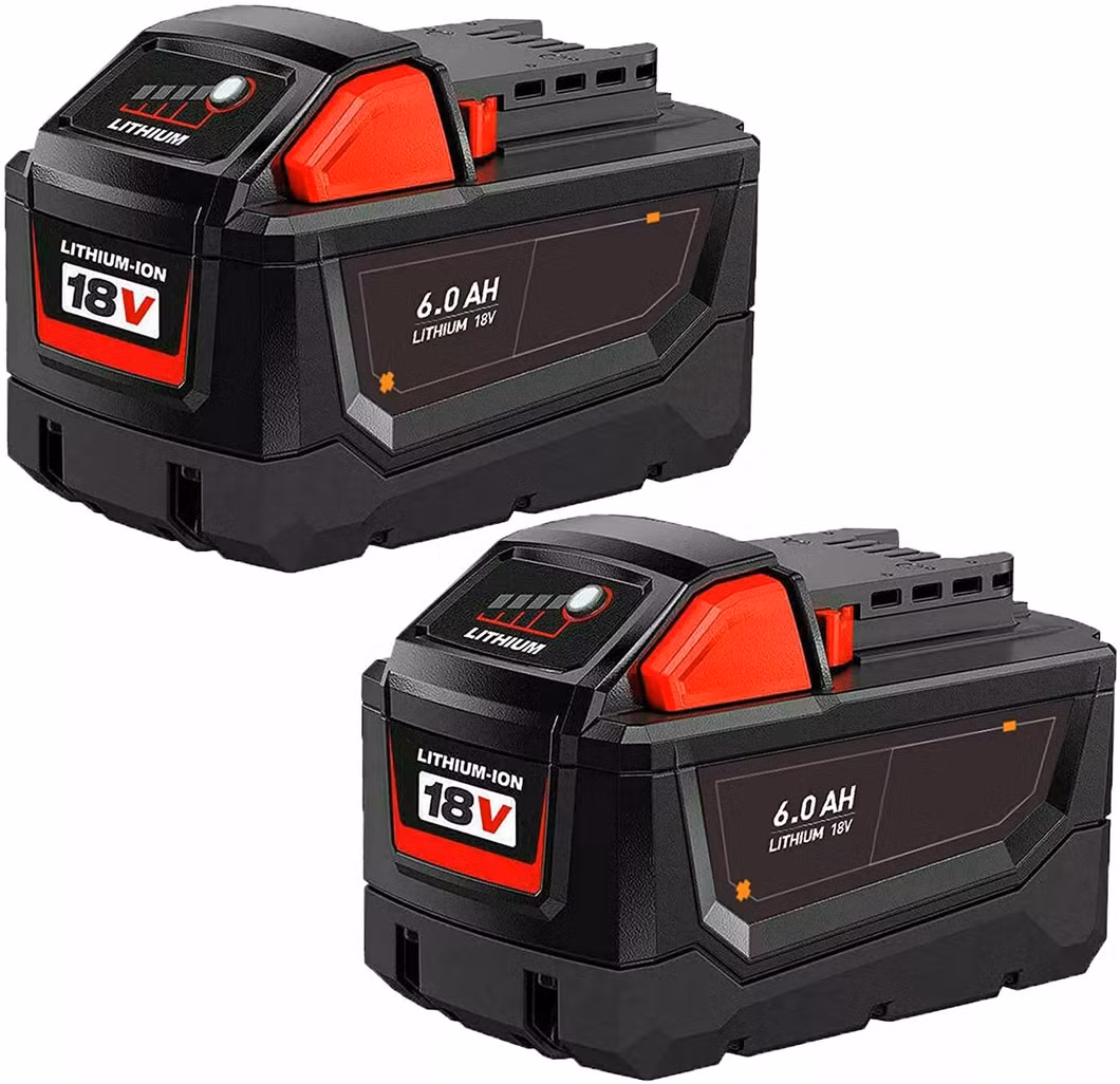 Rechargeable High Output 6000ah M-18 Battery Replacement for Milwaukee 18V Battery Lithium 48-11-1850 48-11-1862