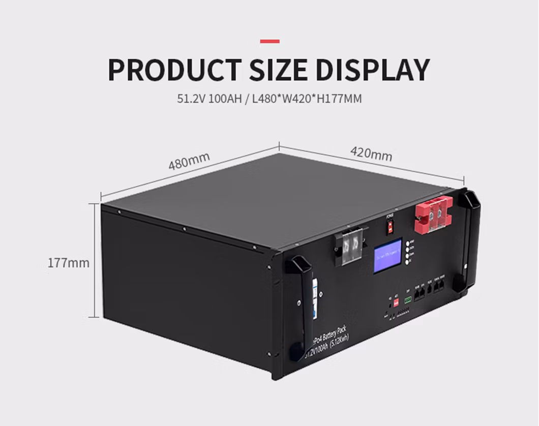 Ebike Lithium Battery 48 Volt Rack Design Solar LiFePO4 Battery 100ah Solar Power Energy System Lithium Battery