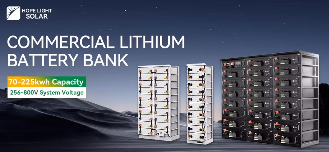 Energy Power Storage Ess High Voltage 50kwh 100kwh 150kwh 200kwh LiFePO4 Solar Panel Battery Solution for Project