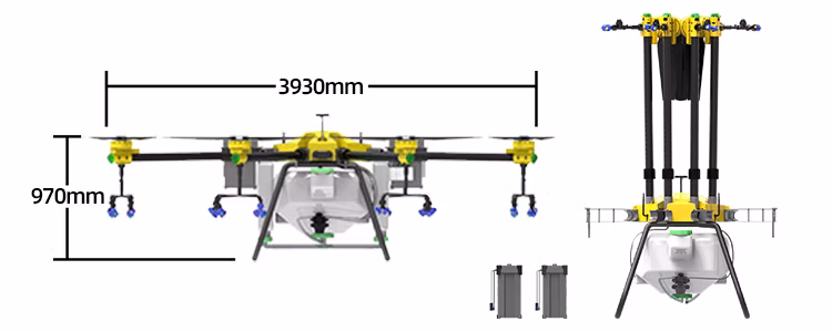 72L Multifunction Long Distance Crop Duster GPS Drones Fumigadores T72 Portable Atomization Agriculture Sprayer Delivery Drone Machine with Price