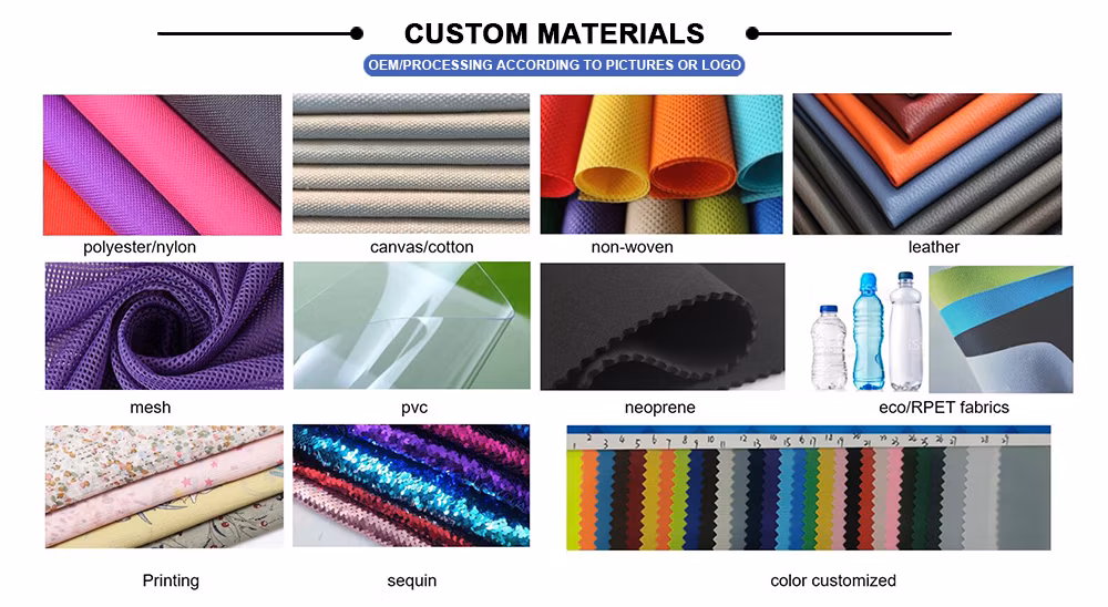 Foldable Canvas Yarn Needle Storage Organizer Knitting Tote Bag for Small Project