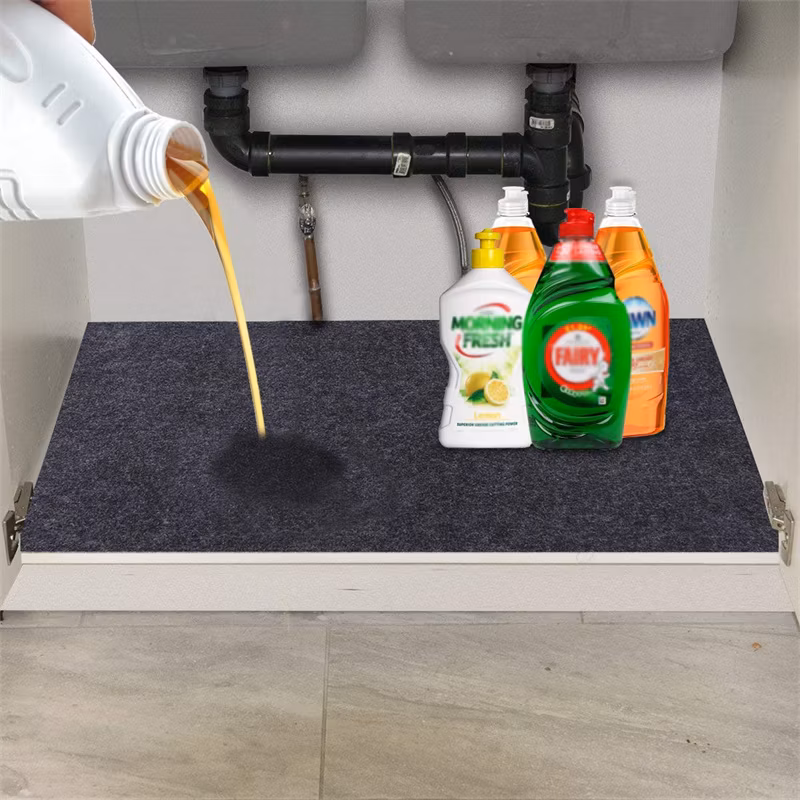 Xtreme Mats - Waterproof Under Sink Mat for Kitchen & Laundry Cabinets, Pick Your Size - 22" Depth Cabinet Shelf Protector, Flexible Under Sink Drip Tray Liner