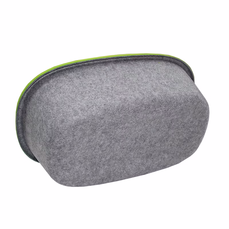 Different Size Recycled Decorative Felt Toy Storage Organizer with Handle for Laundry and Baby Cloth Storage
