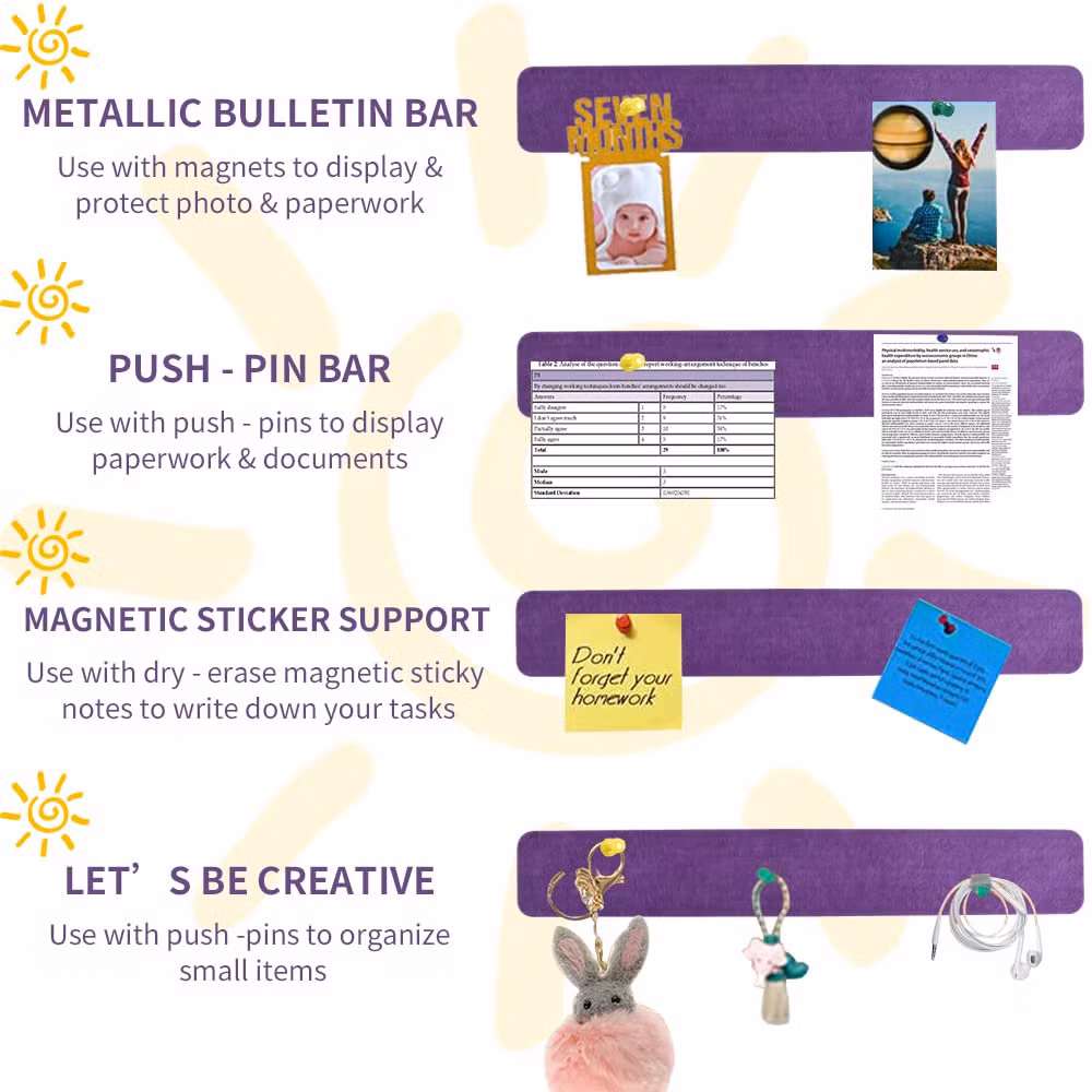 Self-Adhesive High Density Felt Pin Board for Home Office Wall