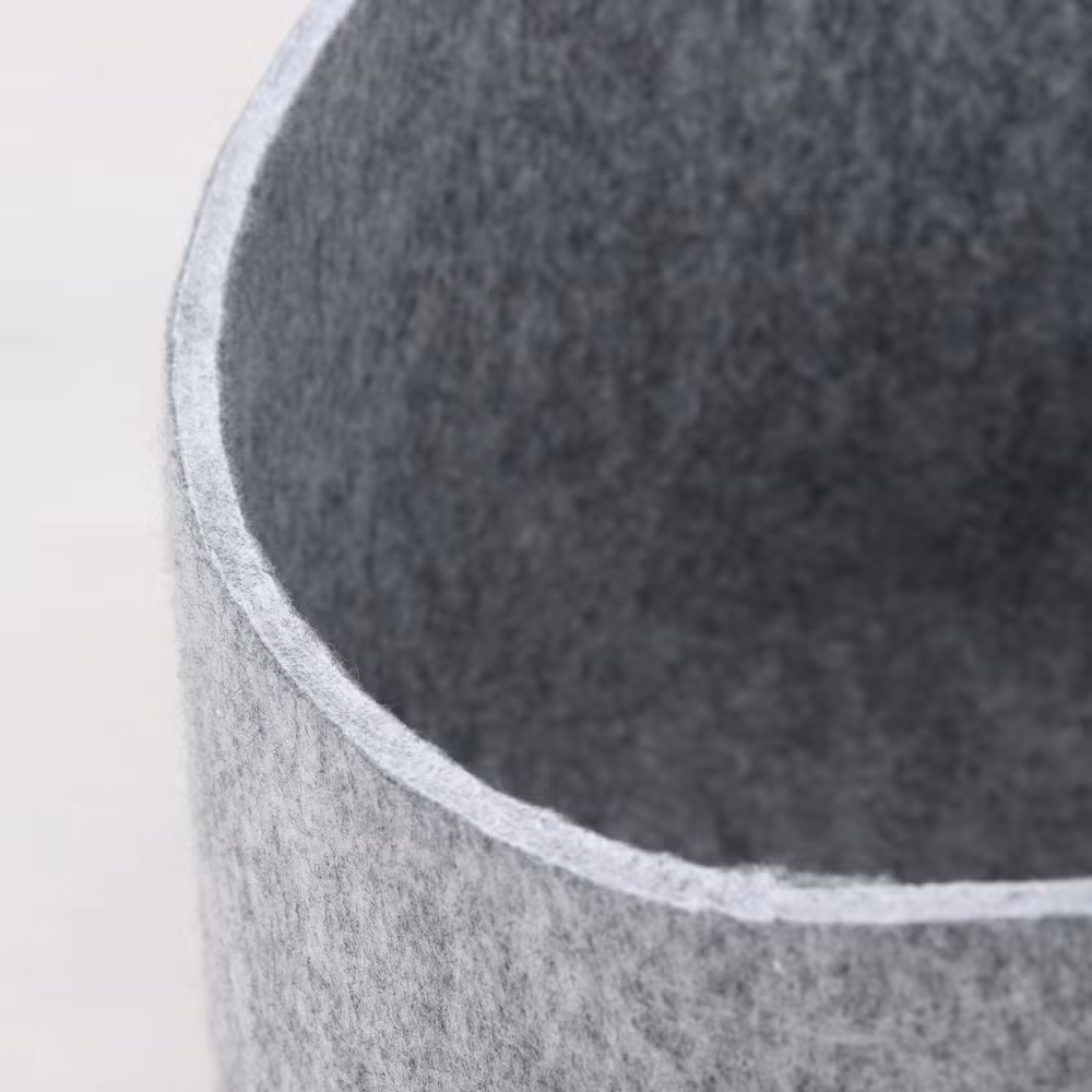 Non Woven Recycled Pet Fiber Felt Cut Colorful Toys Storage Food Storage Baskets for Home and Store Felt Toy Storage Basket