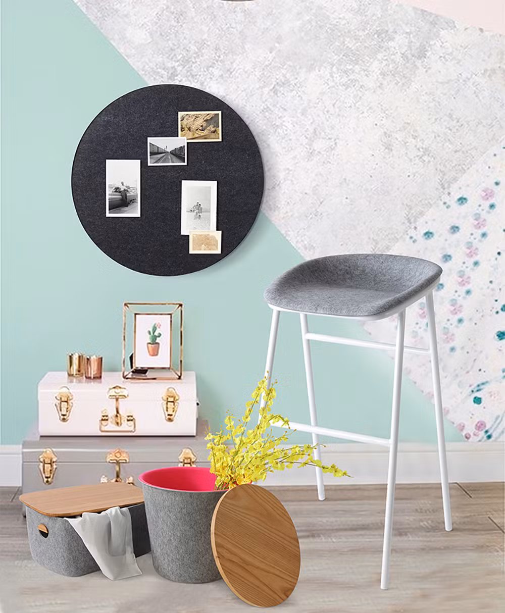 Durable Thickened Felt Dirty Clothes Storage Basket for Children′s Toys Storage Basket