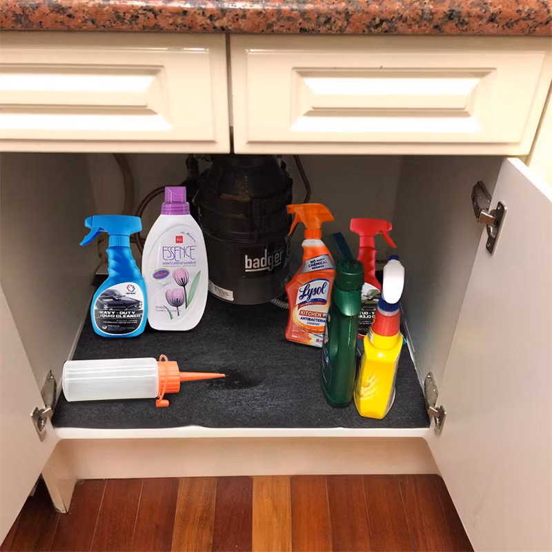 Xtreme Mats - Waterproof Under Sink Mat for Kitchen & Laundry Cabinets, Pick Your Size - 22" Depth Cabinet Shelf Protector, Flexible Under Sink Drip Tray Liner