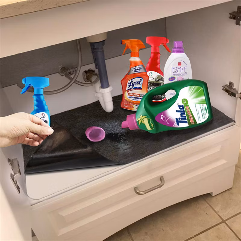Xtreme Mats - Waterproof Under Sink Mat for Kitchen & Laundry Cabinets, Pick Your Size - 22" Depth Cabinet Shelf Protector, Flexible Under Sink Drip Tray Liner