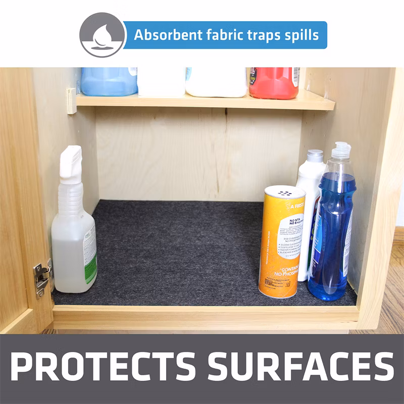Xtreme Mats - Waterproof Under Sink Mat for Kitchen & Laundry Cabinets, Pick Your Size - 22" Depth Cabinet Shelf Protector, Flexible Under Sink Drip Tray Liner