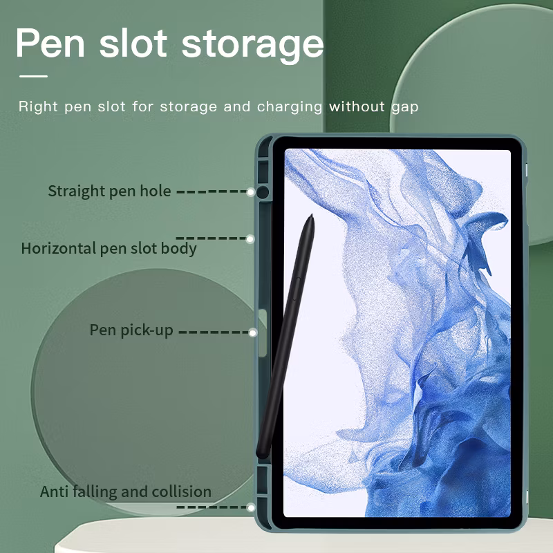 Wholesale Leather Tablet Case for Samsung Galaxy Tab S8 9.7 10.2 12.9 Inch with Tablet Leather Cover