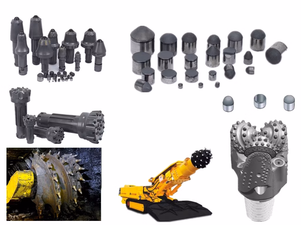 PDC Conical Inserts for DTH Button Bit, Roller Bit, Mining Pick
