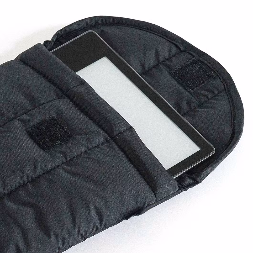 Custom Logo Nylon Puffy Tablet Sleeve Case Quilted iPad Sleeve Bag