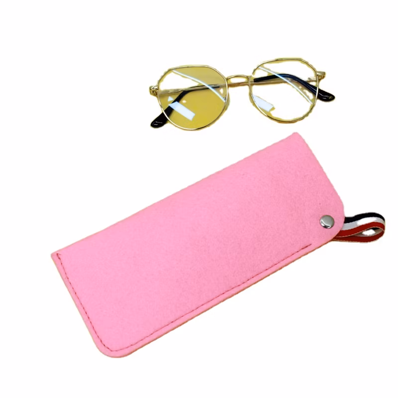 Felt Glasses Bag Portable Eyeglasses Pouch High Fashion Hot Sale Felt Eyewear Case