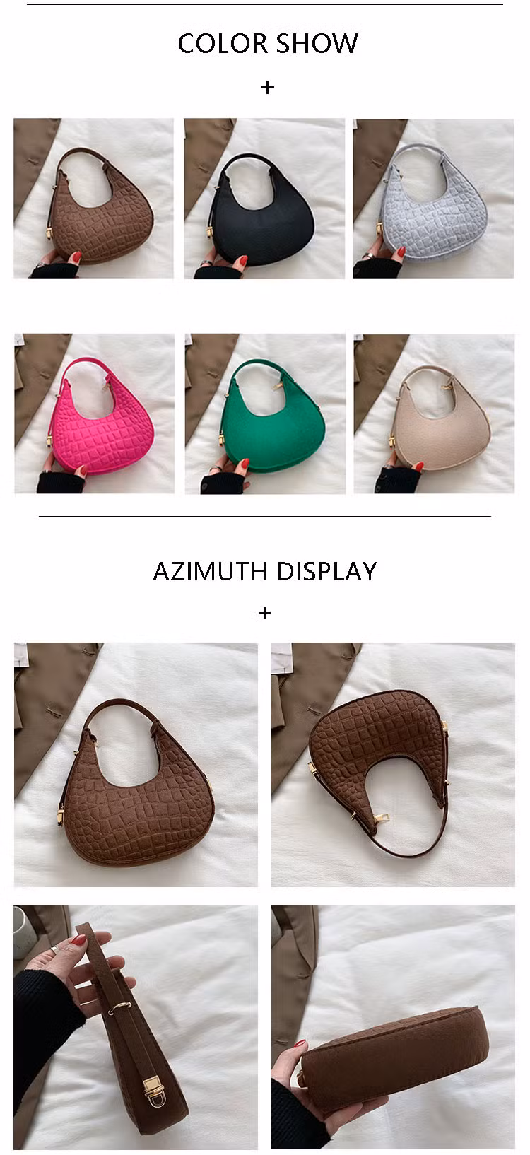 Casual Tote Bag Phone Bags with Handle Sling Bag Inner Pockets Zipper for Teen Girls