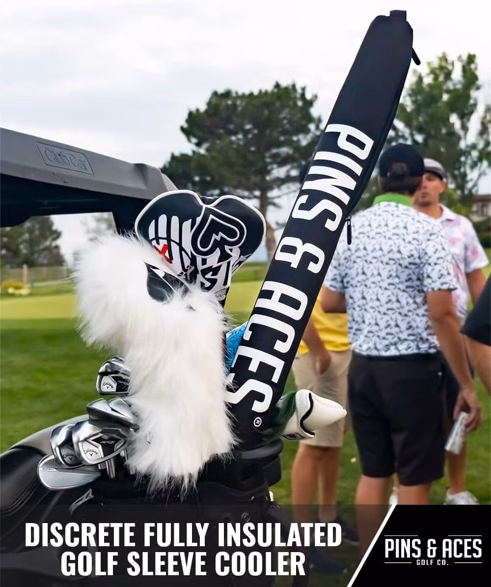 Custom Deisgn 7 Cans Canned Beverages Discreetly Insulated Cooler Beer Sleeve Golf Bag