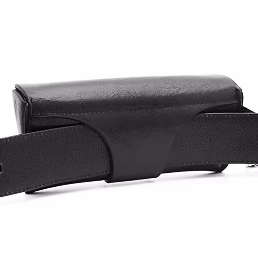 New Design PU Leather Glasses Storage Box Daily Using Portable Keychain Leather Sunglasses Storage Bag Can Be Hung Glasses Case