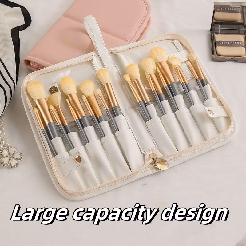 Travel Cosmetic Toiletry Case for Beauty Tools Wash Accessories Pouch Women Foldable Makeup Brush Bag