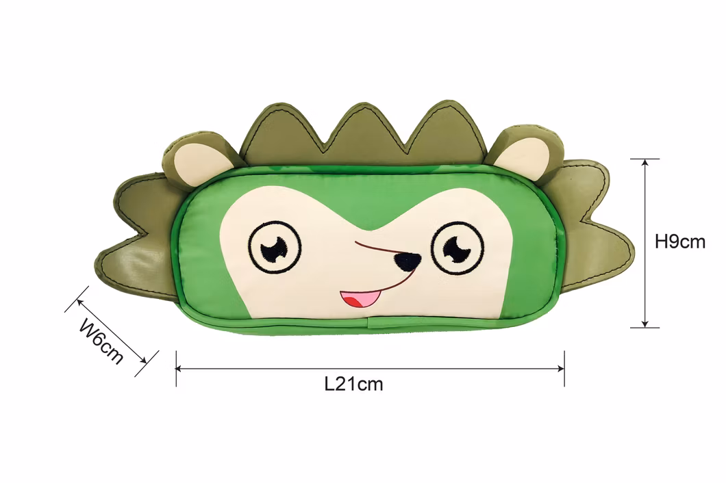 Hedgehog Pencil Case with Zipper for Boys Girls Kids Unisex Preschool Kindergarten Elementary Portable Lightweight School Supplies Cute Large Capacity Funny
