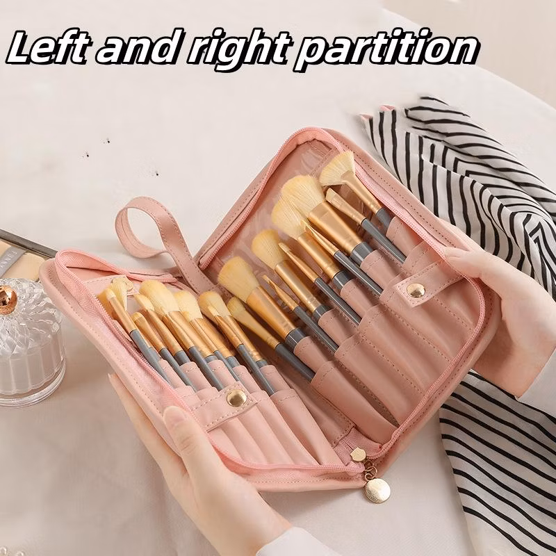 Travel Cosmetic Toiletry Case for Beauty Tools Wash Accessories Pouch Women Foldable Makeup Brush Bag