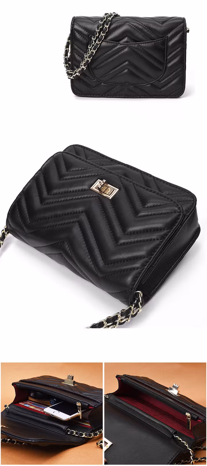 Ea275 Bottle Carry Case Custom with Logo Luxury Traveling Reusable Tote Carrier for Gift Leather Wine Bag