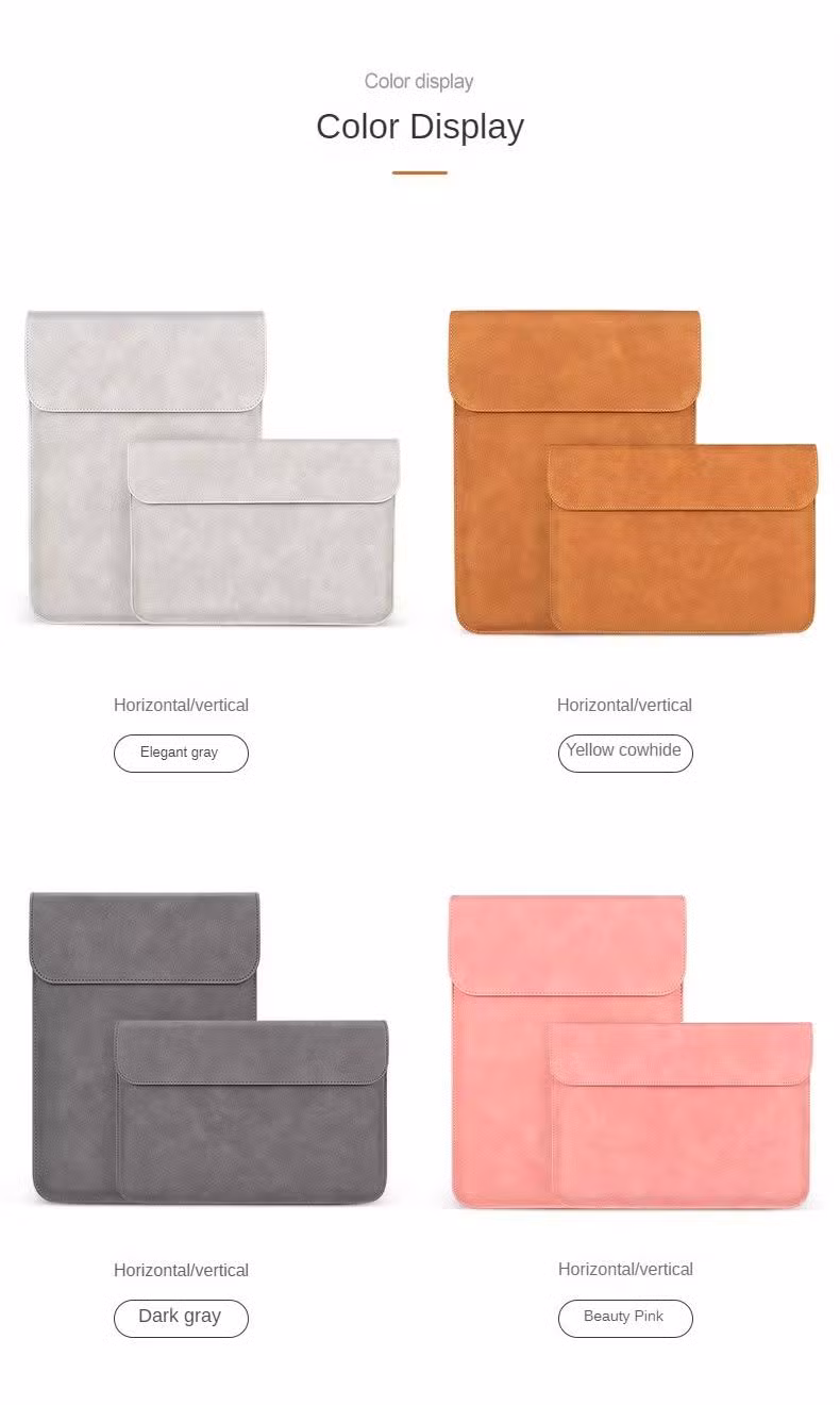 Manufacturer Wholesale Waterproof Leather Laptop Case Customized Laptop Case