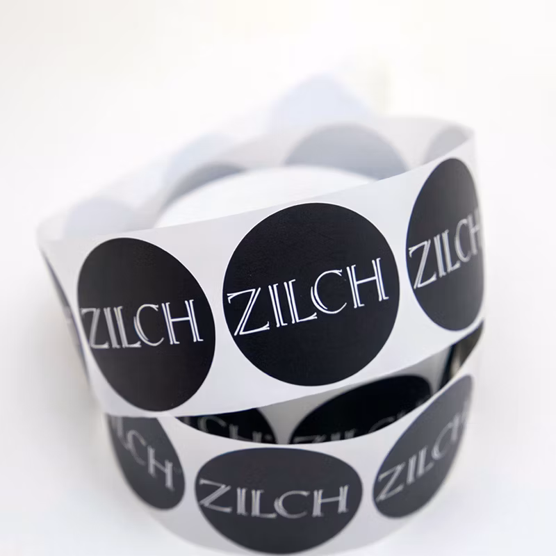 Packaging Label Print Vinyl Clothing Wine Perfume Cosmetic Candle Rolling Waterproof Custom PVC Paper Self Adhesive Warning Label Sticker Printing
