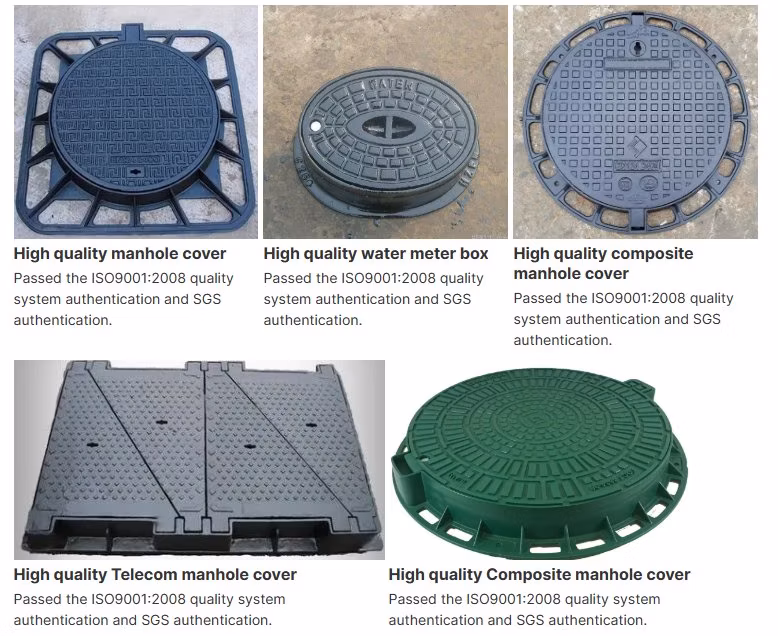 Factory Direct Sales High Quality Stainless Steel Manhole Cover/Ductile Iron Manhole Cover/Grate/Square Sewage Manhole Cover