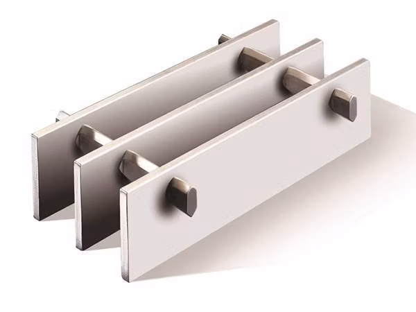 Customized Flat or Serrated Surface Industrial Galvanized Steelgrating/ Aluminium Walkway Flooring Grating