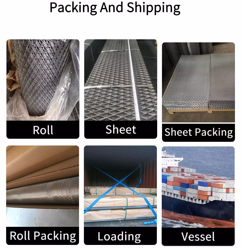 Pulled Plate Expanded Wire Mesh/Expanded Metal Mesh Walkway Flooring Zoo Fence Mesh