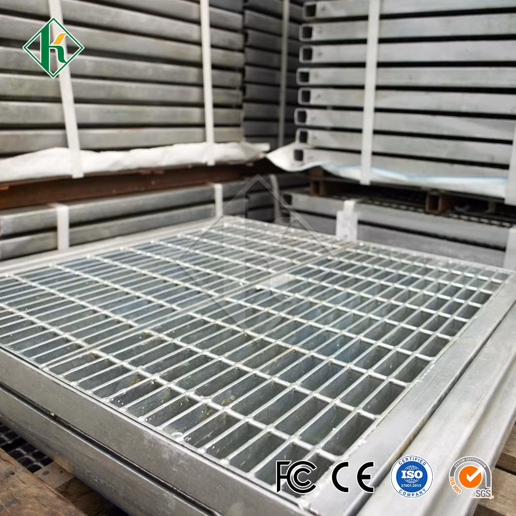 Kaiheng Metal Mesh Steel Bar Grating Distributors Galvanized Steel Trench Grate China Trench Drain Grates