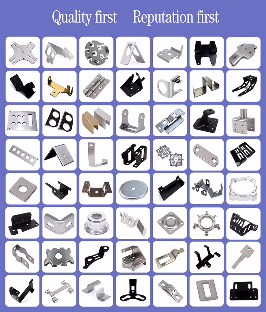 Customized Steel Sheet Metal Fixing Grating Clips Stamping Parts with Powder Coating/Galvanized