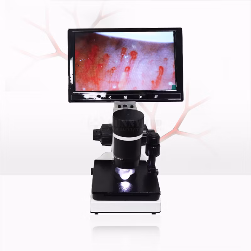 Sy-B198 Split Type LCD Screen Finger Capillary Laboratory Microscope