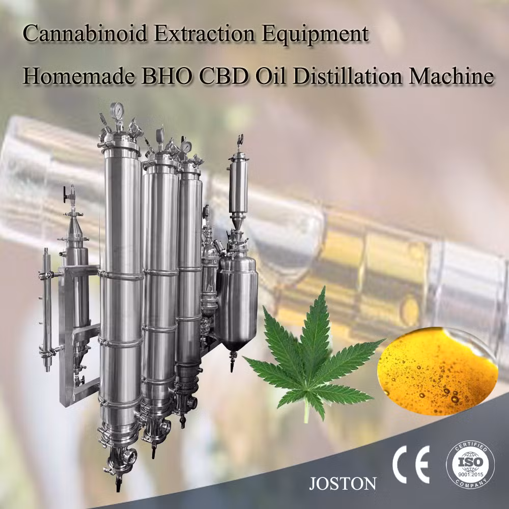 Joston Homemade Bho Oil Castor Oil Extract Thca Diamond Wax Terpenoids Distillation Machine Extraction Equipment