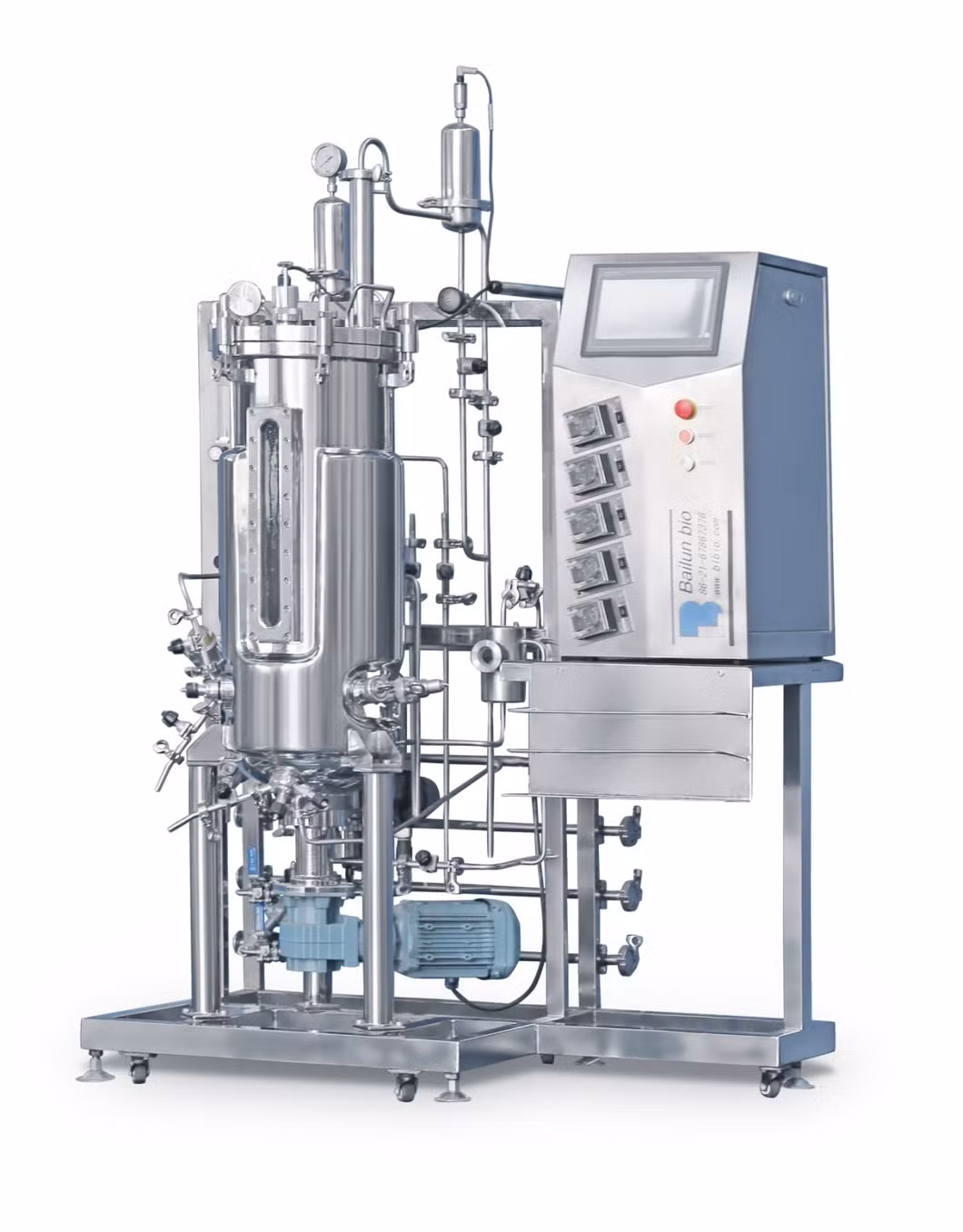 Fermentation Bioreactor in Stainless Steel Fluidized Bed Table Fermenter Biotechnology