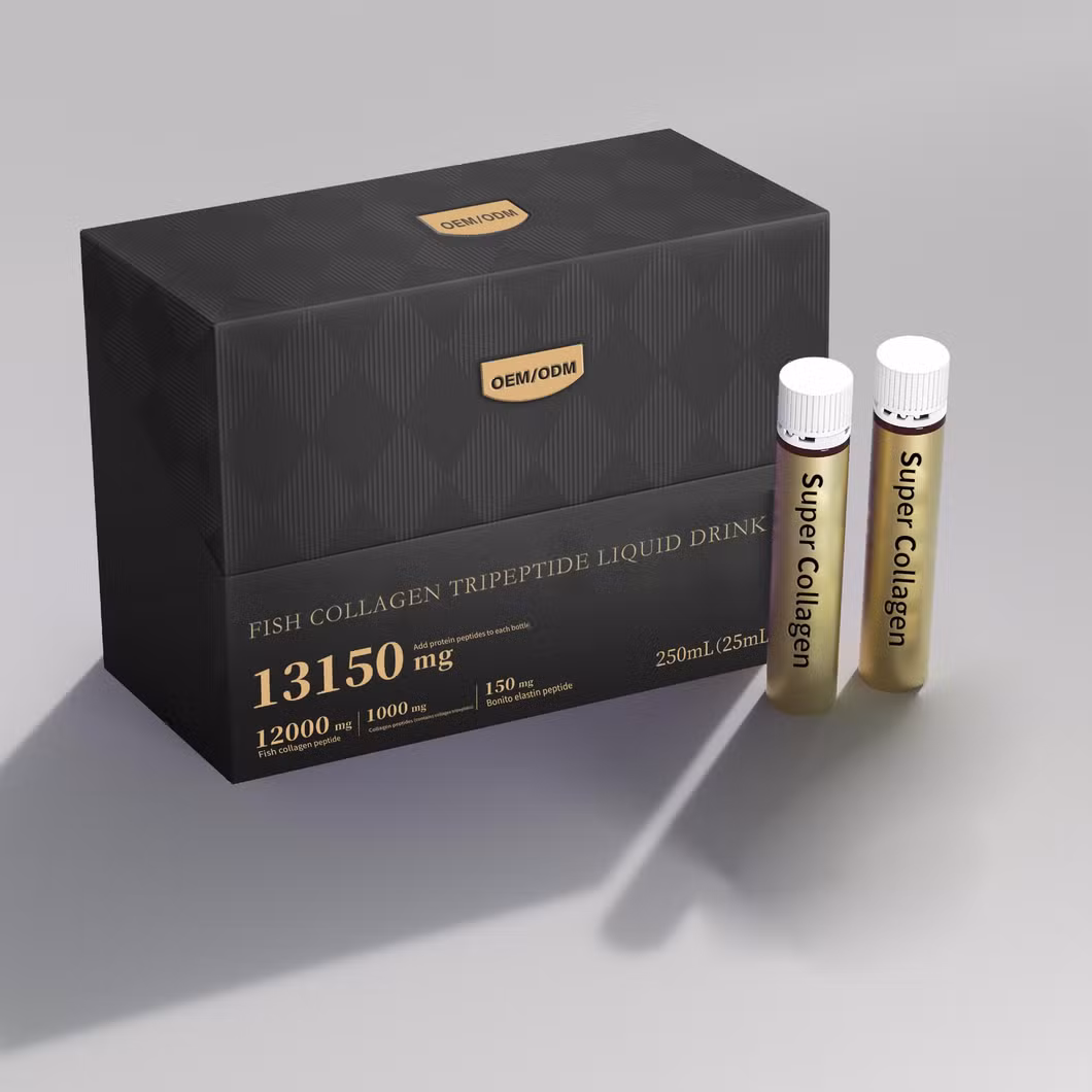 OEM/ODM 10 Bottles Diamond Liquid Collagen Drink Firms Skin Cells to Refine Fine Lines Wrinkles and Open Pores Oral Liquid