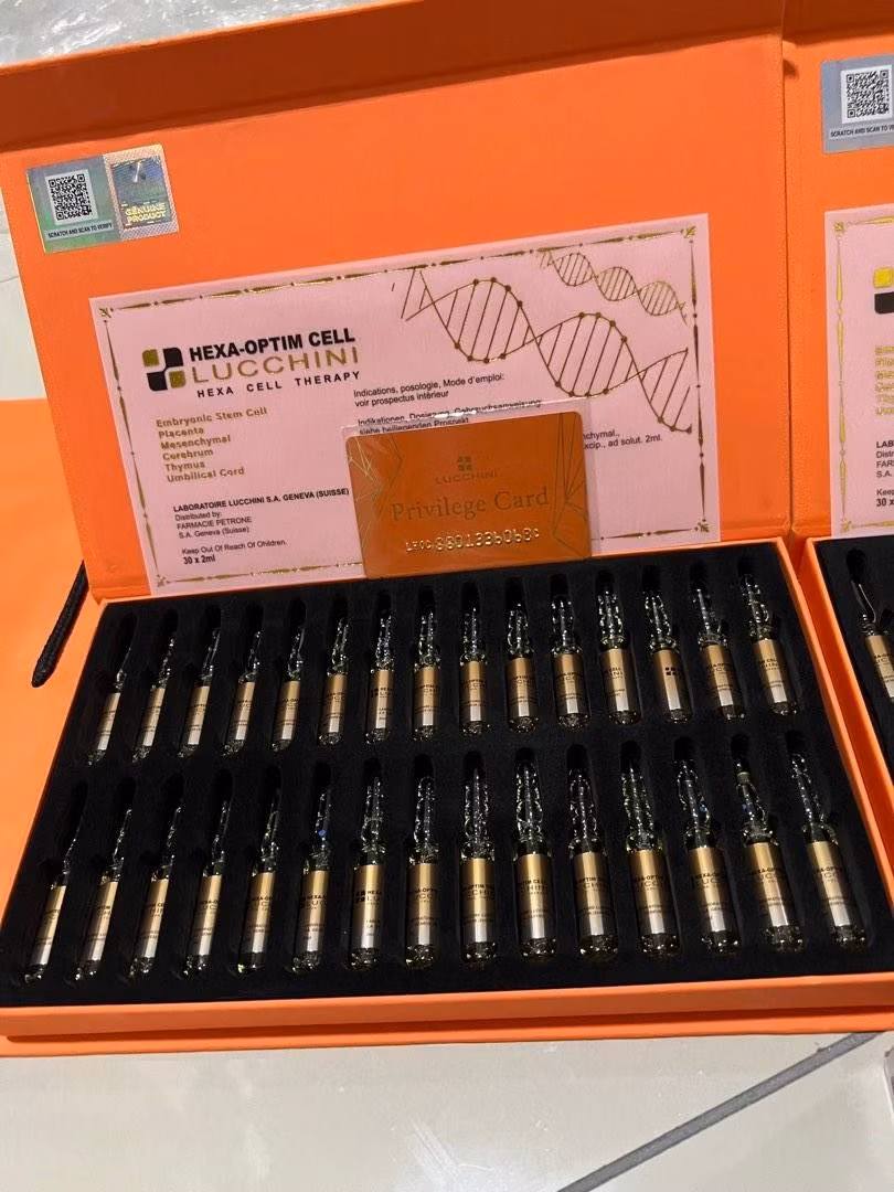Jual New Hexa Optim Cell Lucchini Switzerland 2ml 30 Ampoules Buy Lucchini Glutathione Peptide Pico Cell Brightening Placenta Injection Embryonic Stem Cells