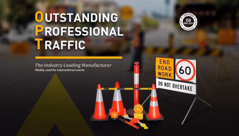 Manufacturer Aluminum Road Traffic Safety Control Hand Held Regulatory Reflective Stop Slow Paddle Sign
