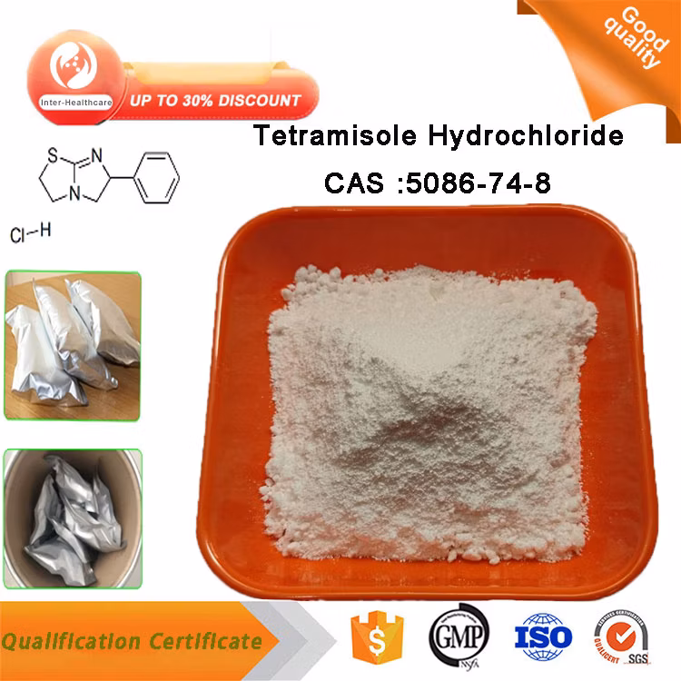 High Purity Veterinary Drug Material Tetramisole Hydrochloride Powder CAS 5086-74-8 Tetramisole HCl