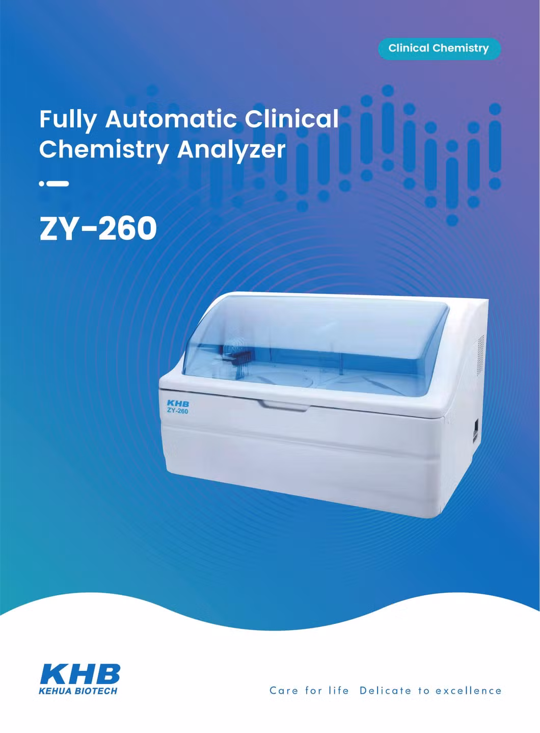 Kehua Biotech Medical Hospital Laboratory Automatic Clinical Chemistry Biochemistry Benchtop Analyzer (ZY-260) 200T/H with CE
