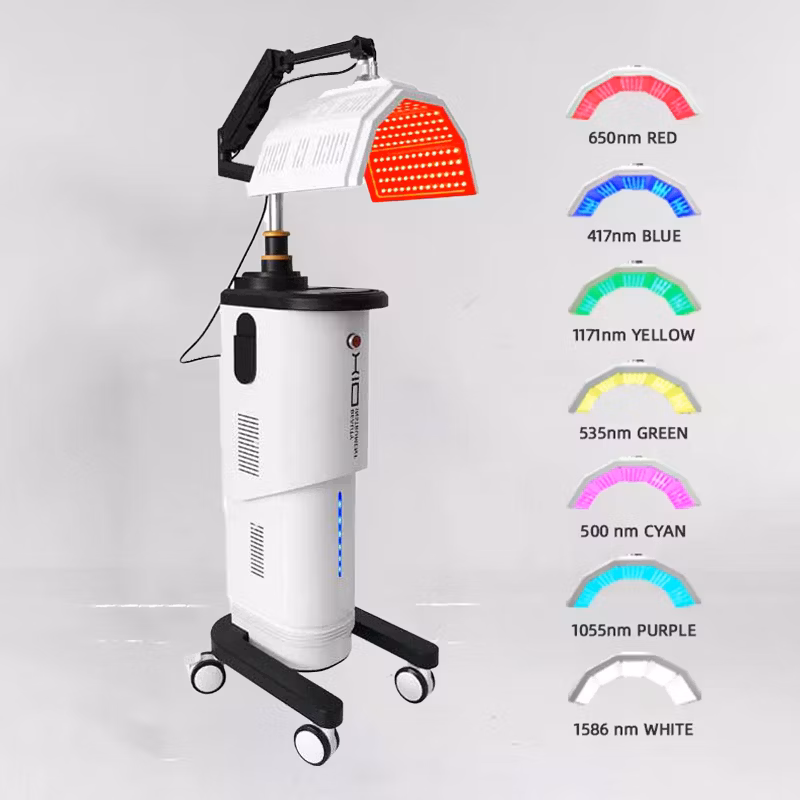 Best Sale Phototherapy PDT Facial Beauty Device Skin Rejuvenation PDT LED Light Therapy Machine 7 Color