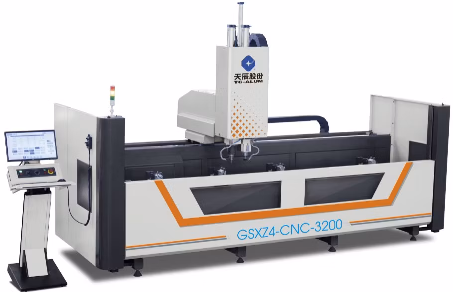 Aluminum Window Extrusion Profile Milling Drilling Center Aluminum Profile Drilling Milling Tapping Machining Center Hole Groove Processing