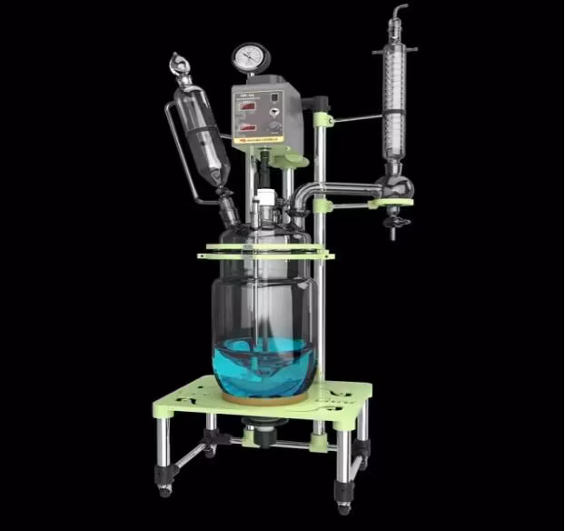 Hot Selling Lab Double Jacketed Agitated Glass Reactor