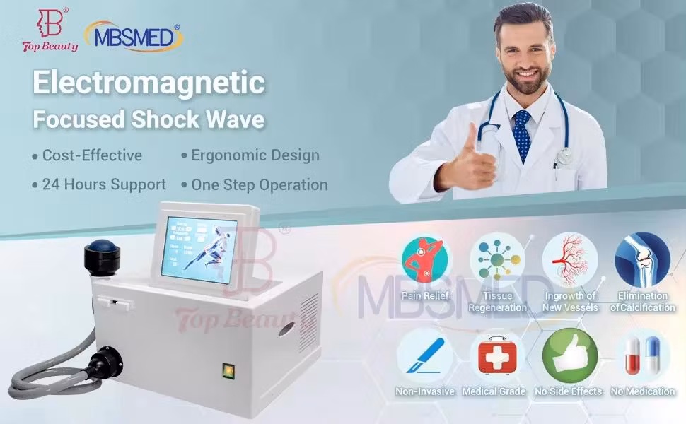 Extracorporeal Shock Wave Therapy Focused Shockwave Eswt Pain Physiotherapy Relief Machine