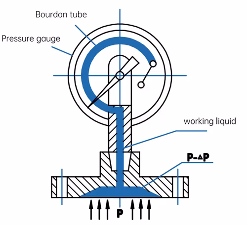 All Stainless Steel 304 SS316 Diaphragm Seal Non-Corrosive Anti-Corrosive Pressure Gauge