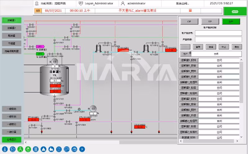 Marya Biotechnology Product Pharmaceutical Formulation Preparation System for Antibodies/Vaccines
