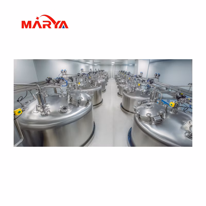 Marya Pharmaceutical Controllable Production and Visualized Monitoring Formulation Vessel System